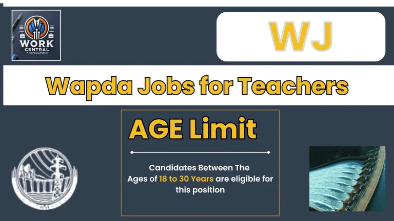 Wapda Jobs for Teachers
