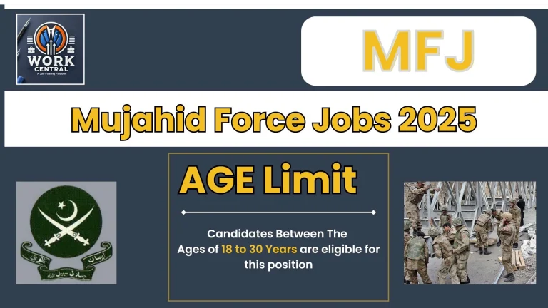 Mujahid Force Jobs 2025